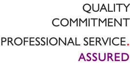 QUALITY COMMITMENT  PROFESSIONAL SERVICE. ASSURED